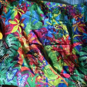 Lush Tropical Leaf Print knot wrap